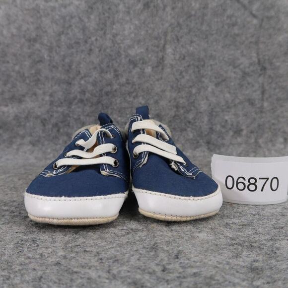 Old Navy Shoes Baby Sneakers High Top Navy Blue Size 2 3-6 Months Infant Kids - Picture 3 of 10
